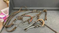 HACKAMORE & SNAFFLE BRIDLE - BOTH ARE SINGLE EAR