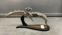 DRAGON DECORATIVE KNIFE W/ STAND