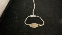 PERSONALIZED SILVER BRACELT - STAMPED &ldquo;F.C.C. STERLING&rdquo;