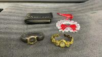 (2) WOMEN&rsquo;S WATCHES, MEN&rsquo;S LEATHER WALLET, CHRISTMAS TREE ORNAMENT