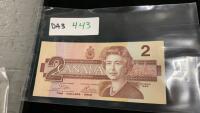 1986 CANADA $2 BILL