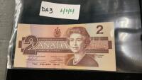 1986 CANADA $2 BILL