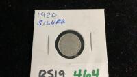 CANADA 1920 SILVER DIME