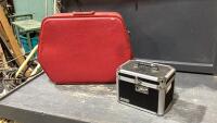 HEXAGO RED SUITCASE + A VAULTZ STORAGE BOX