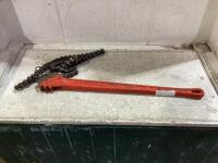 RIDGID CHAIN WRENCH W/ EXTEA LONG CHAIN