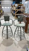 (2) COUNTER HEIGHT CHAIRS