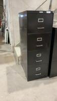 COMMODORE 4-DRAWER LEGAL FILING CABINET - BLACK