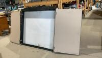 LARGE WHITE BOARD IN CABINET