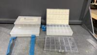 (4) SMALL PLASTIC HOOK ORGANIZERS