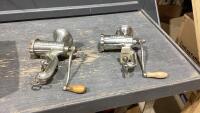 (2) GRINDERS - HUSQVARNA RELIANCE #10 + PORKERT #10