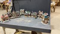 (2)BOXES OF CHRISTMAS VILLAGE PIECES - NO LIGHTS