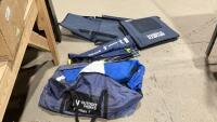 TENT, POP-UP NET, (2)STADIUM TYPE SEATS