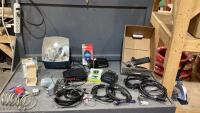 LIGHTING TIMER, CABLES, CLOCK RADIOS, FLASHLIGHT, USB CABLE,