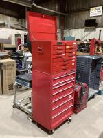 GRAY TOOL CHEST & MASTERCRAFT TOOL CHEST W/ WHEELS