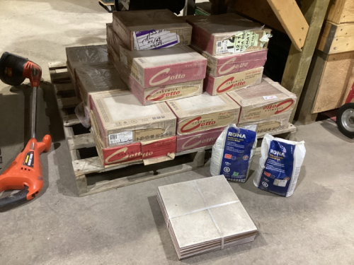 PALLET OF TILE. CERAMIC. 12X12