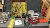 MISC BOX - TENT PEGS, ANCHORS, BUNGEE CORD, FIRST AID KITS, BOATING EMERGENCY KIT