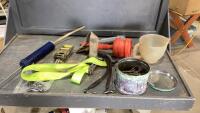LAG BOLTS, OIL EXTRACTION TOOL, CAULKING GUN, FUNNEL