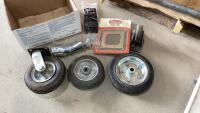 BOX W/CASTER WHEEL, HARD RUBBER WHEELS, EXHAUST TIP,