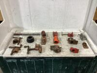 SHOP BOX W/ PIPE CLAMP PARTS & MISCELLANEOUS PARTS