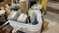 BUCKET OF WELDING RODS - (6) BOXES