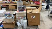 PALLET OF AIR, HYDRAULIC, OIL & FILTERS