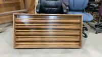 DISPLAY CASE W/ PLATE RAILS