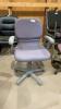 PURPLE ROLLING OFFICE CHAIR