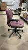 LIGHT PURPLE ROLLING OFFICE CHAIR - 2