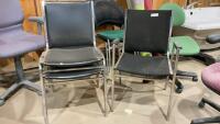 (3) STACKING CHAIRS