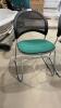 (2) STACKING CHAIRS W/ MESH BACK - 2