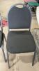 (2) STACKING CUSHIONED CHAIRS - 2