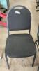 (2) STACKING CUSHIONED CHAIRS - 3
