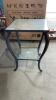 METAL & GLASS SIDE TABLE
