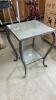 METAL & GLASS SIDE TABLE - 2