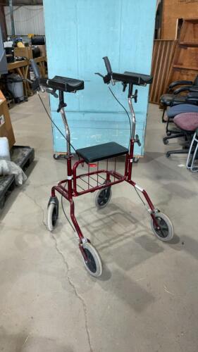 &ldquo;HUMAN CARE&rdquo; WALKER W/ ARM REST & SEAT