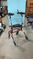 &ldquo;HUMAN CARE&rdquo; WALKER W/ ARM REST & SEAT