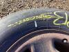LT245/75R16 120/115S - (2) BRIDGESTONE V-STEEL LIGHT TRUCK TIRES W/ 8-BOLT RUSTED RIMS