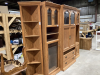 5 - PIECE WALL UNIT - LOOKS LIKE OAK - 2