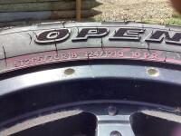 LT265/70R18 124/121Q 10 P.R. - (4) OPEN COUNTRY TOYO LIGHT TRUCK TIRES W/ 8-BOLT RIMS