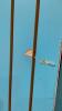 (2) SHEETS OF SLAT WALL - PAINTED BLUE - 2