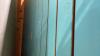 (2) SHEETS OF SLAT WALL - PAINTED BLUE - 4