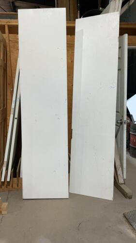 (2) PIECES OF 5/8&rdquo; PLYWOOD PAINTED WHITE