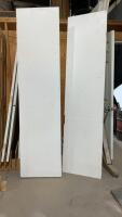 (2) PIECES OF 5/8&rdquo; PLYWOOD PAINTED WHITE