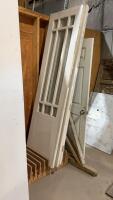 (3) 27.5&rdquo; DOORS W/ BUBBLE GLASS INSERTS