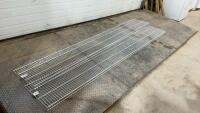 (2) PIECES OF RUBBERMAID METAL WIRE SHELVING