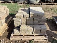 PALLET W/ (81) BRICKS & (1) BRICK SLAB 26" X 16"