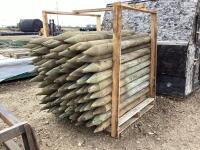 (99) WOODEN FENCE POSTS