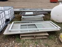 (2) PALLETS OF DOORS & WINDOWS
