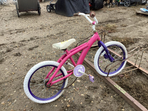 Kids pink and purple bike