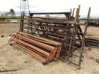 MIXED METAL FENCING 11PCS - 8FT TO 11FT